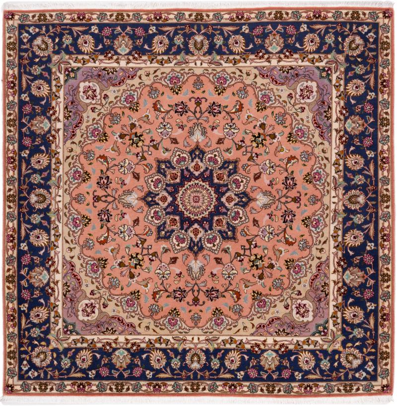 Persian Rug Tabriz 50Raj 151x147 151x147, Persian Rug Knotted by hand