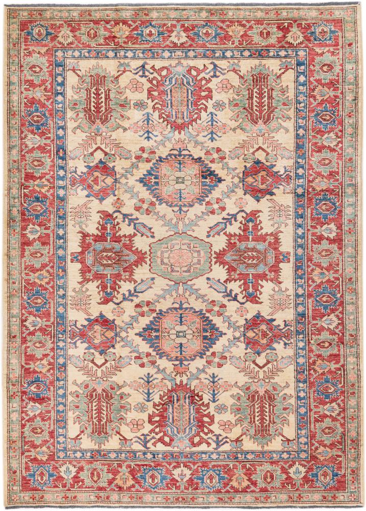 Afghan rug Super Kazak 244x175 244x175, Persian Rug Knotted by hand