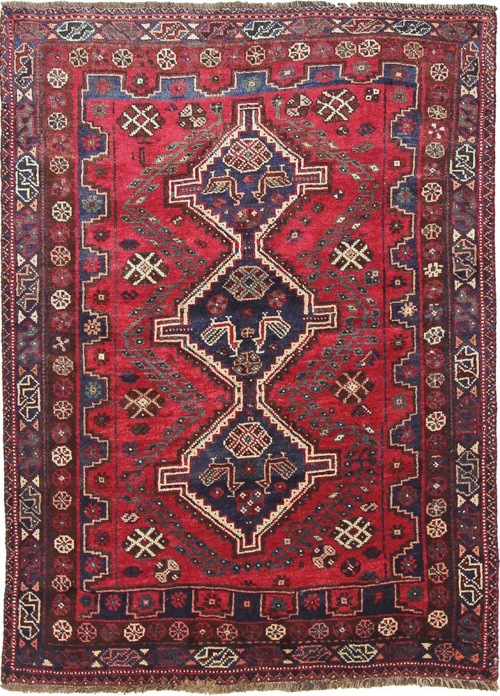 Tapete persa Ghashghai 179x134 179x134, Tapete persa Atado à mão