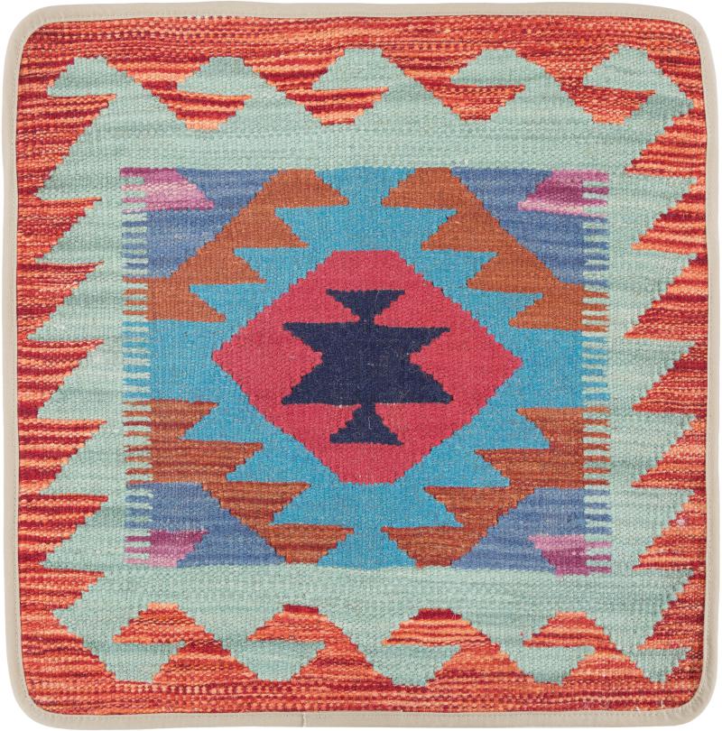 Afghanischer Teppich Kelim Afghan Kissenbezug 50x50 50x50, Perserteppich Handgeknüpft