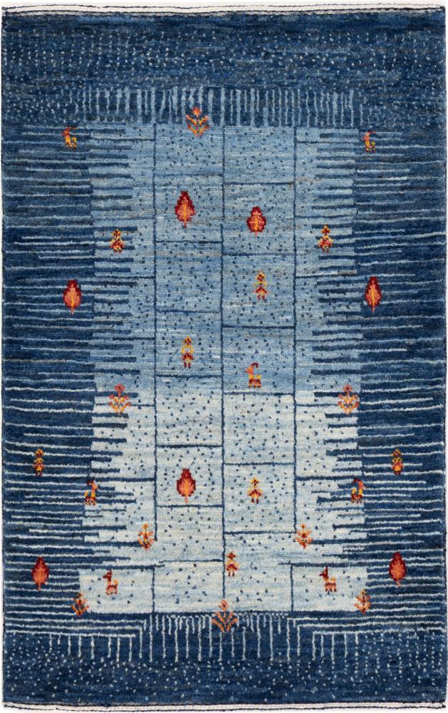 Persisk tæppe Persisk Gabbeh Loribaft Nowbaft 93x61 93x61, Persisk tæppe Knyttet i hånden