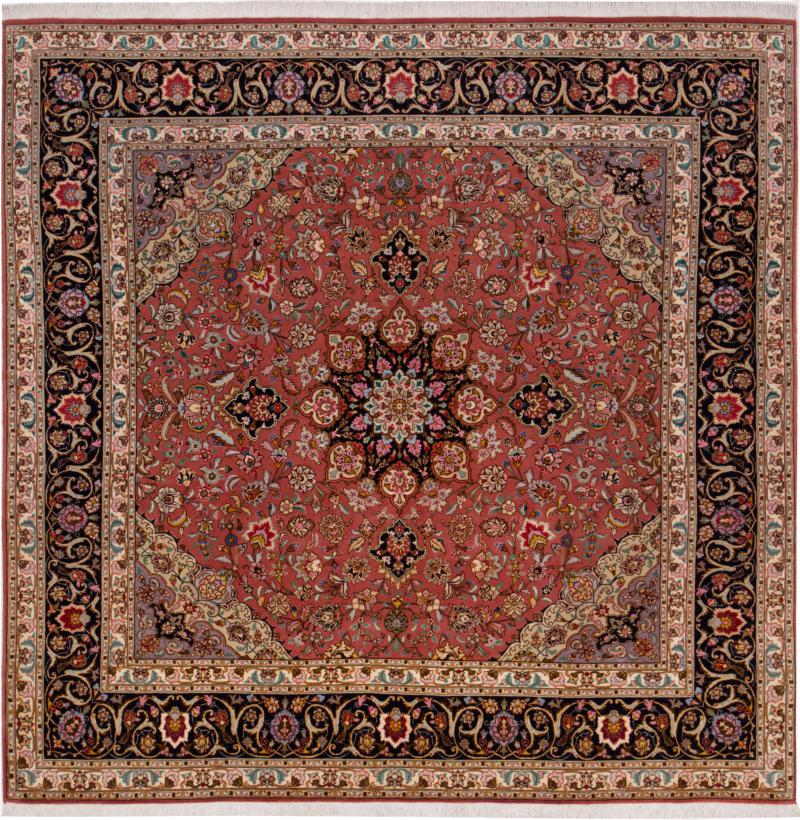 Persian Rug Tabriz 50Raj 195x195 195x195, Persian Rug Knotted by hand