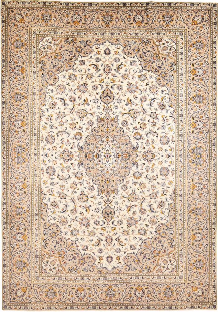 Tapis persan Kashan 344x241 344x241, Tapis persan Noué à la main