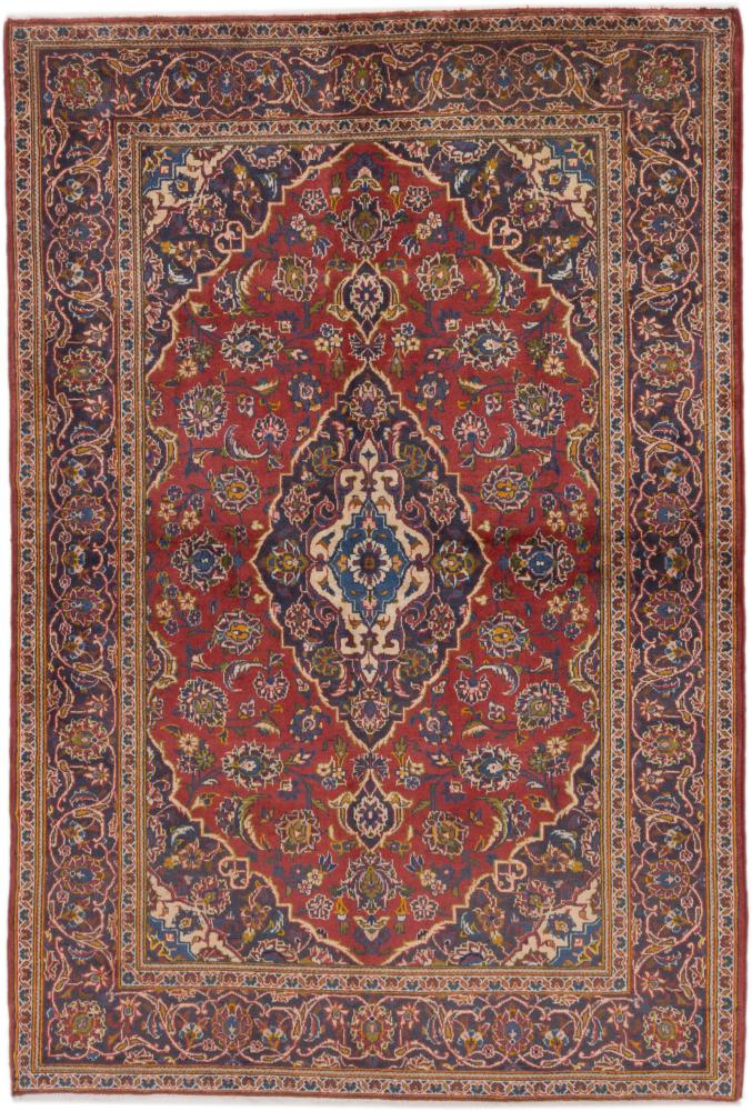 Tapis persan Kashan 219x144 219x144, Tapis persan Noué à la main