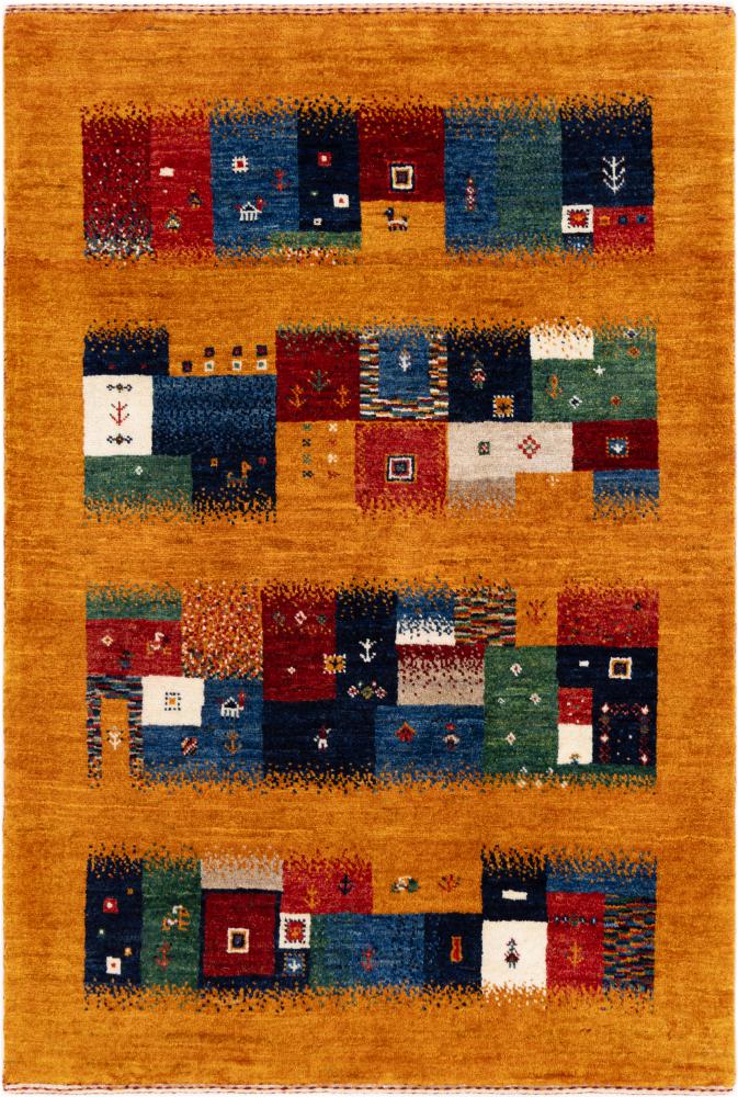 Tapis persan Persan Gabbeh Loribaft Atelier 121x81 121x81, Tapis persan Noué à la main