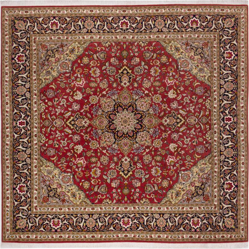 Perzisch tapijt Tabriz 50Raj 191x199 191x199, Perzisch tapijt Handgeknoopte