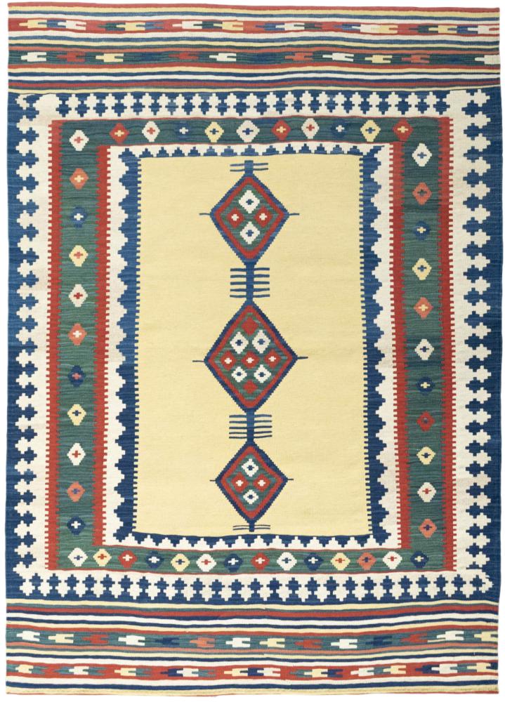 Tapete persa Kilim Fars 6'7"x4'9" 6'7"x4'9", Tapete persa Tecido à mão