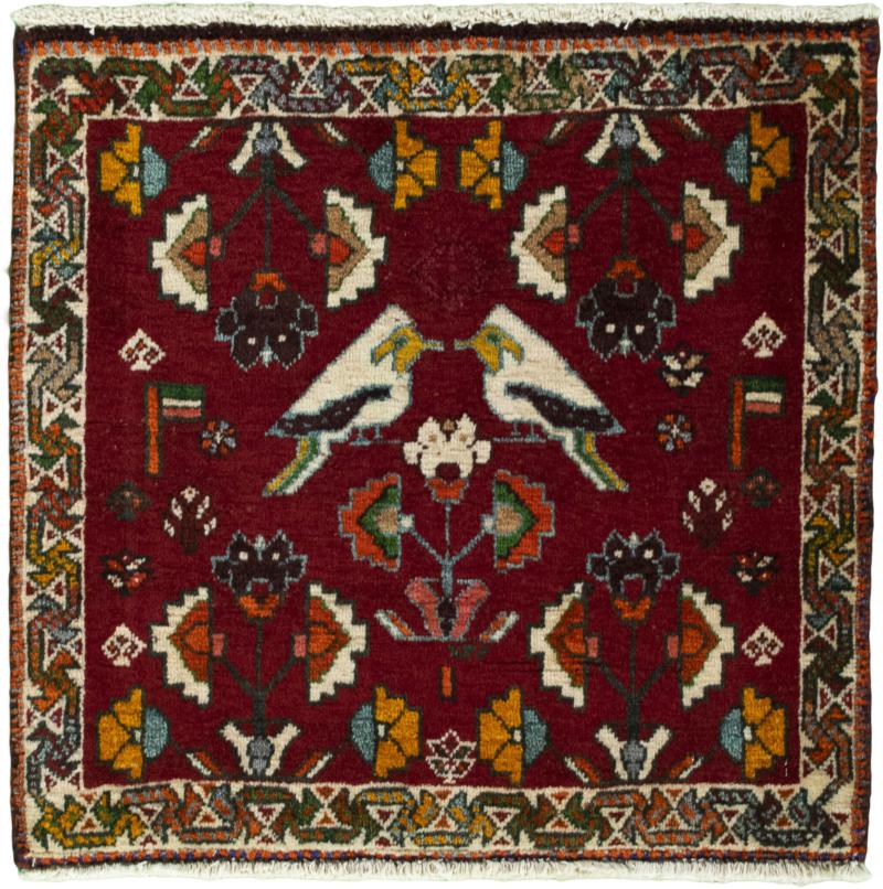 Persian Rug Shiraz 55x58 55x58, Persian Rug Knotted by hand
