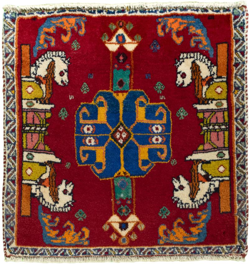 Tappeto persiano Shiraz 58x56 58x56, Tappeto persiano Annodato a mano
