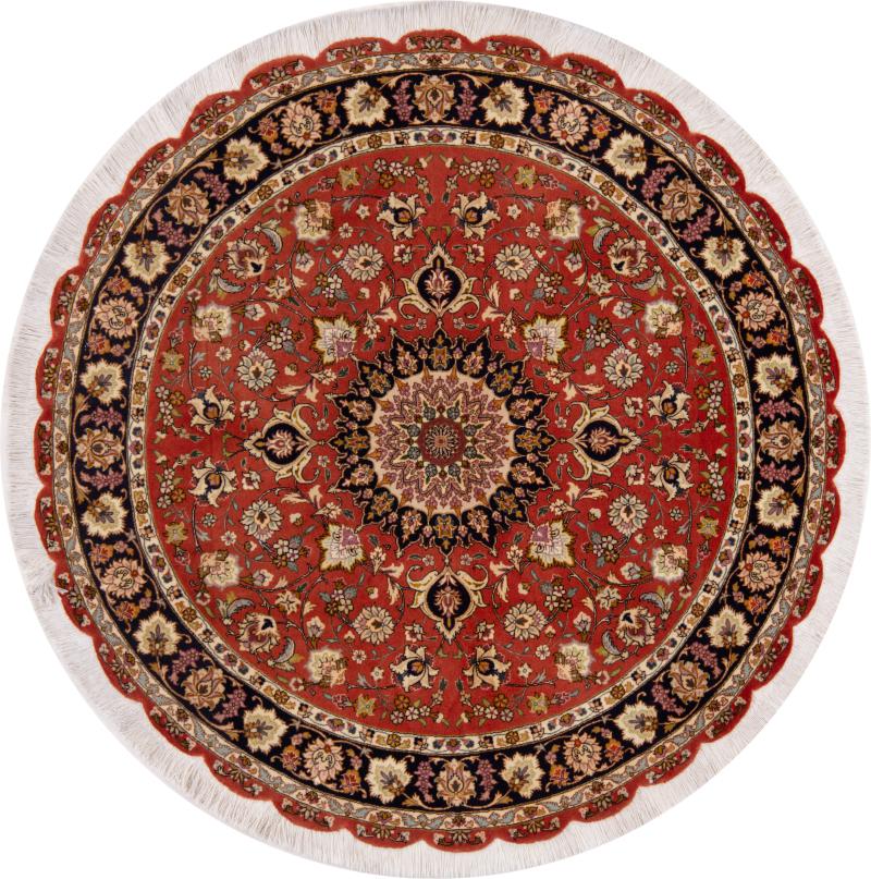 Perserteppich Täbriz 50Raj 147x147 147x147, Perserteppich Handgeknüpft
