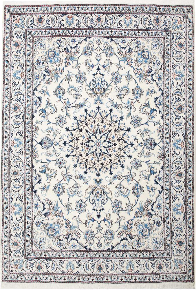 Persian Rug Nain 8'1"x5'4" 8'1"x5'4", Persian Rug Knotted by hand