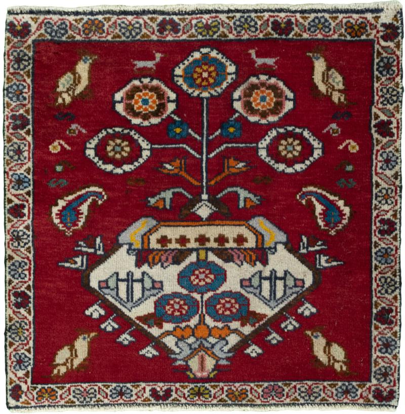 Persian Rug Shiraz 62x64 62x64, Persian Rug Knotted by hand