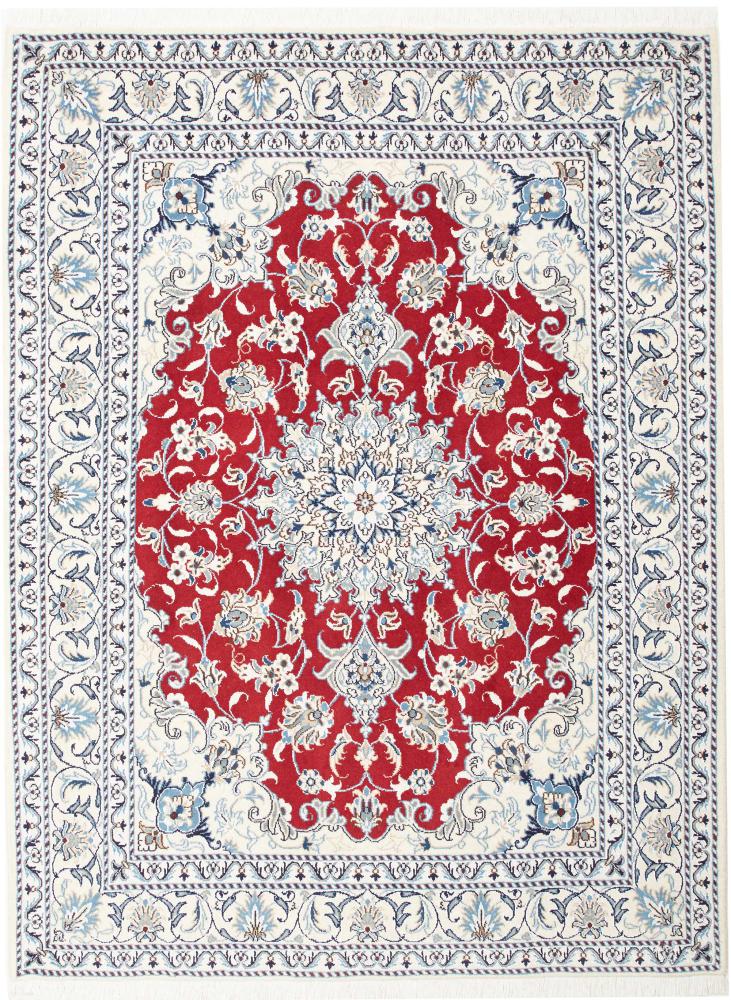 Tapis persan Naïn 195x151 195x151, Tapis persan Noué à la main