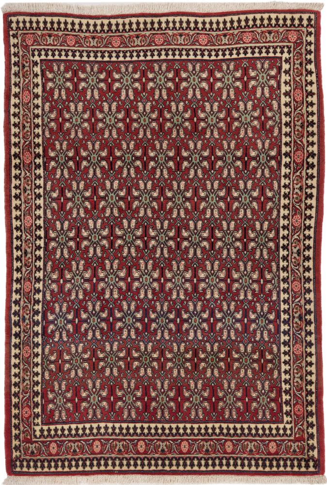 Tapis persan Hamadan 210x144 210x144, Tapis persan Noué à la main