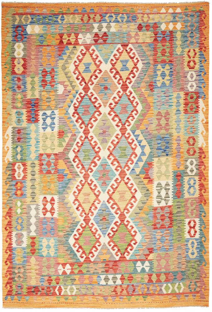 Afghanischer Teppich Kelim Afghan 293x201 293x201, Perserteppich Handgewebt