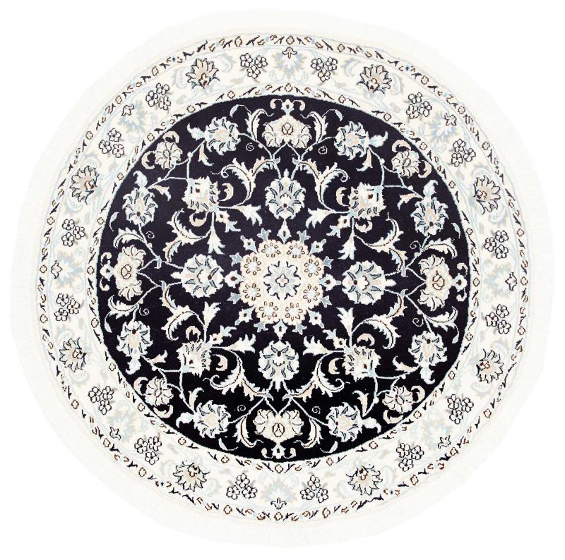 Persian Rug Nain 4'8"x4'8" 4'8"x4'8", Persian Rug Knotted by hand