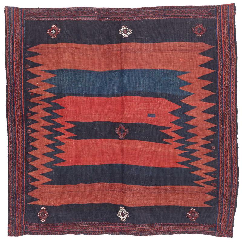 Perzsa szőnyeg Kilim Fars Antik 131x135 131x135, Perzsa szőnyeg szőttesek