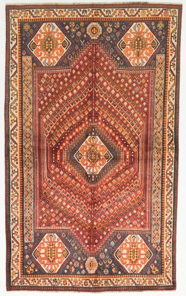 Persisk tæppe Shiraz 263x157 263x157, Persisk tæppe Knyttet i hånden