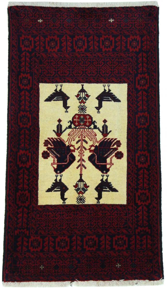 Tapete persa Balúchi 159x90 159x90, Tapete persa Atado à mão