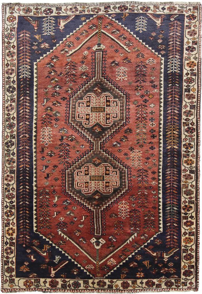 Persisk tæppe Ghashghai 229x161 229x161, Persisk tæppe Knyttet i hånden