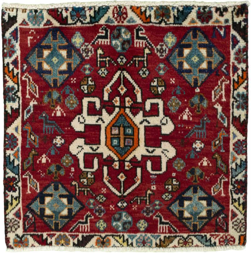 Persian Rug Shiraz 57x56 57x56, Persian Rug Knotted by hand