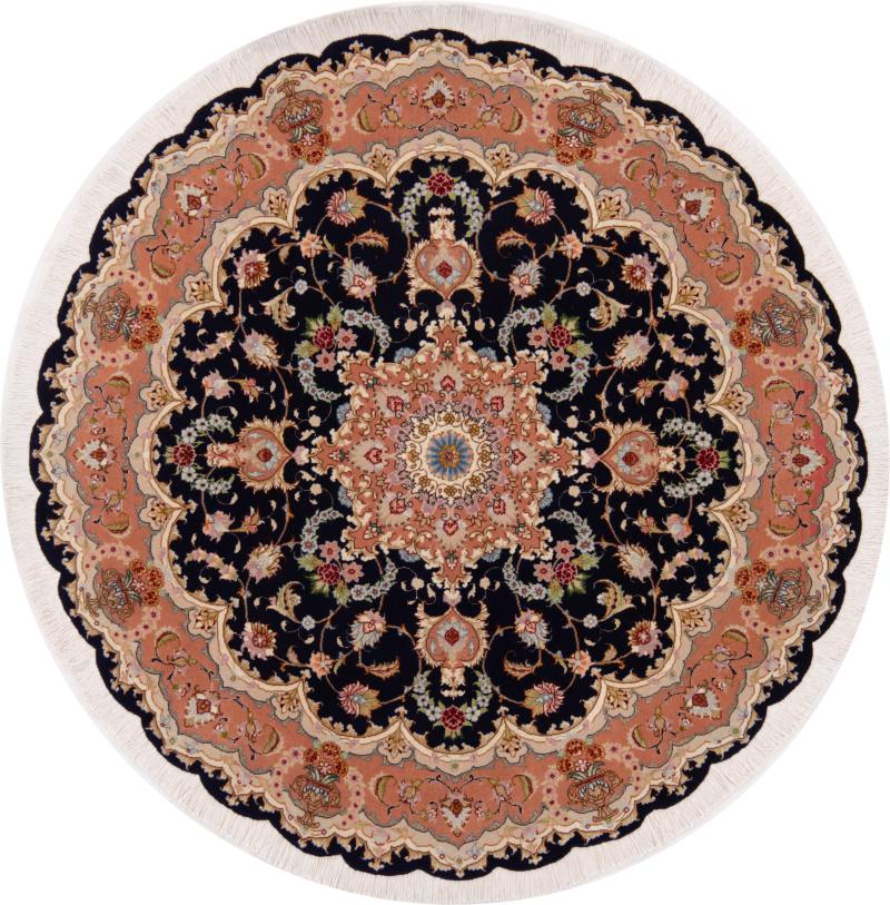 Tappeto persiano Tabriz 50Raj 151x151 151x151, Tappeto persiano Annodato a mano