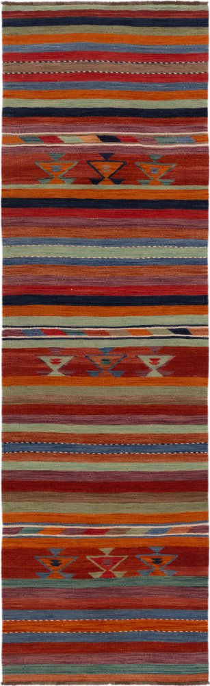 Tapis afghan Kilim Afghan 296x87 296x87, Tapis persan Tissé à la main