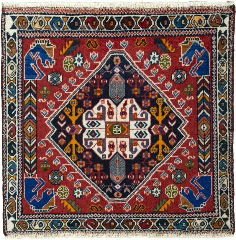 Persian Rug Shiraz 64x65 64x65, Persian Rug Knotted by hand
