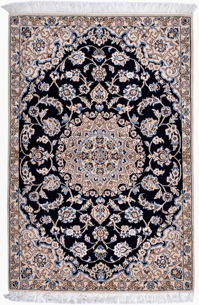 Tapis persan Nain 9La 136x91 136x91, Tapis persan Noué à la main