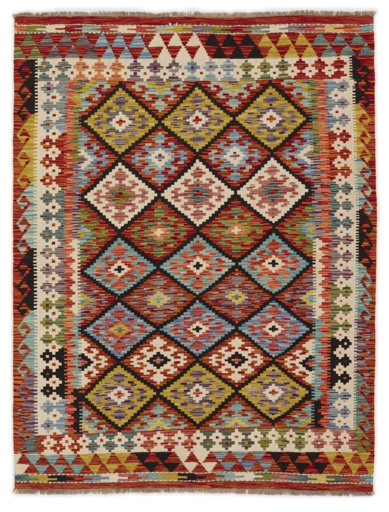 Pakistaans tapijt Kilim Afghan 197x154 197x154, Perzisch tapijt Handgeweven