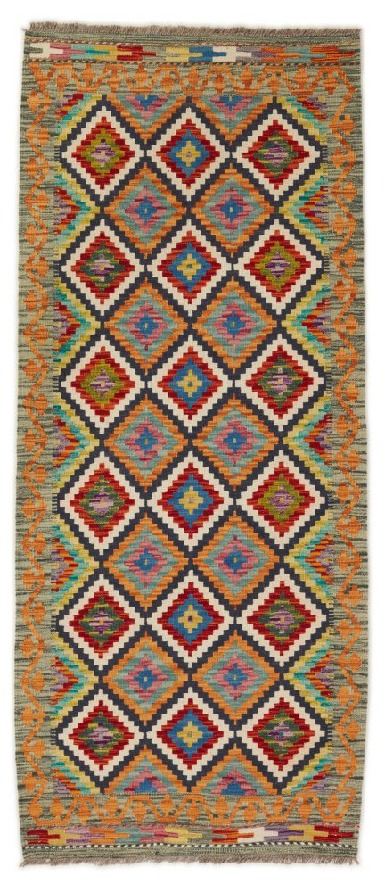 Covor afgan Chilim Afghan 198x83 198x83, Covor persan Țesut manual