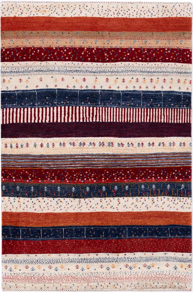 Tapis persan Persan Gabbeh Kashkuli Edition 197x131 197x131, Tapis persan Noué à la main