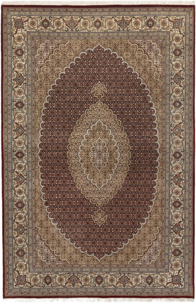 Tapis indien Indo Tabriz Mahi 295x198 295x198, Tapis persan Noué à la main