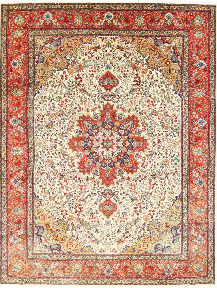 Tapete persa Tabriz 40Raj 386x301 386x301, Tapete persa Atado à mão