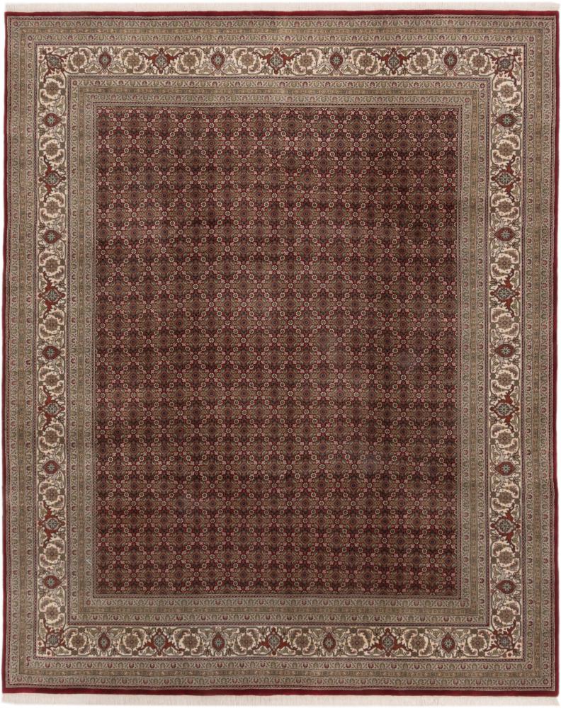 Tapete indiano Indo Tabriz 10'2"x8'4" 10'2"x8'4", Tapete persa Atado à mão