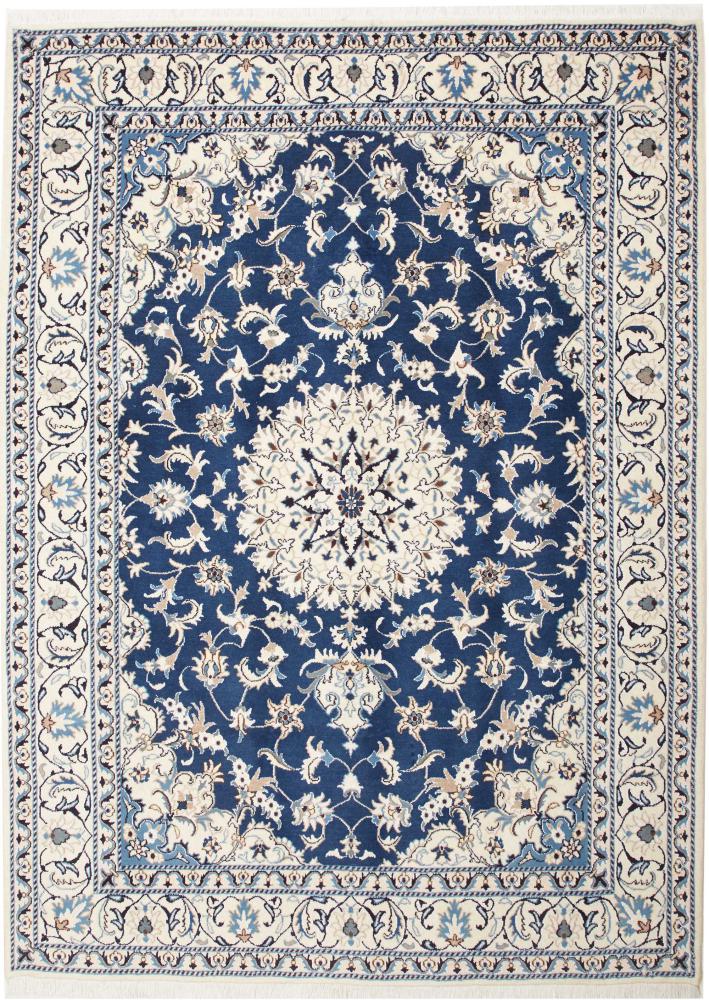 Persian Rug Nain 7'10"x5'9" 7'10"x5'9", Persian Rug Knotted by hand