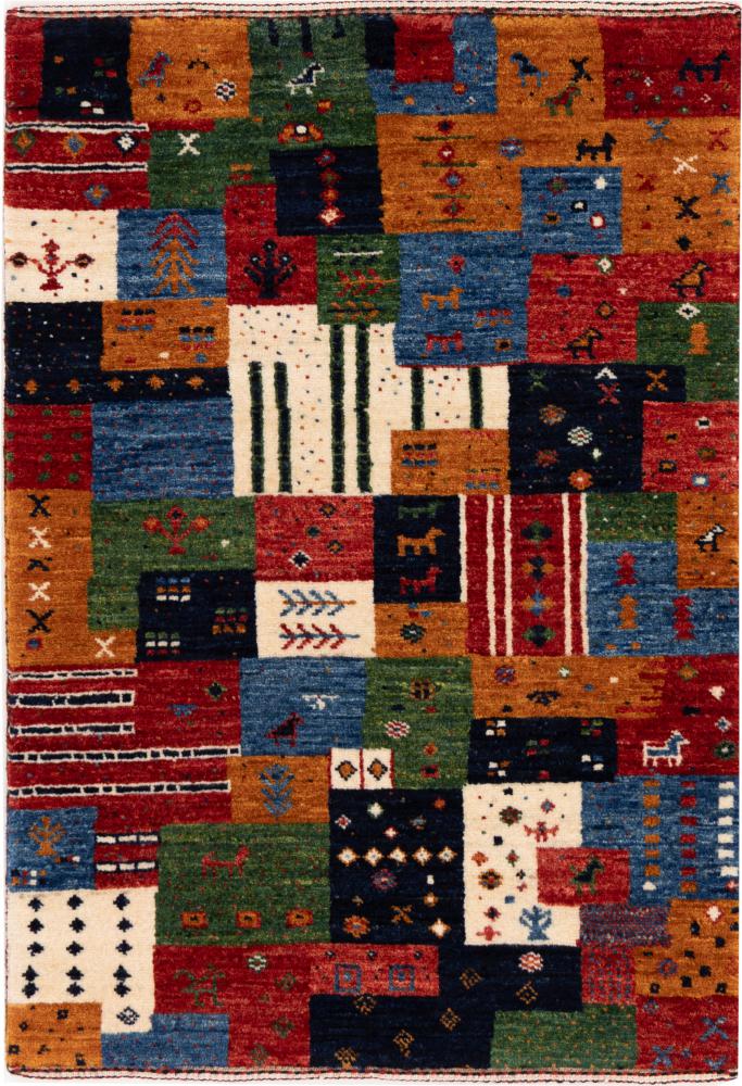 Perzisch tapijt Perzisch Gabbeh Loribaft Nowbaft 87x61 87x61, Perzisch tapijt Handgeknoopte