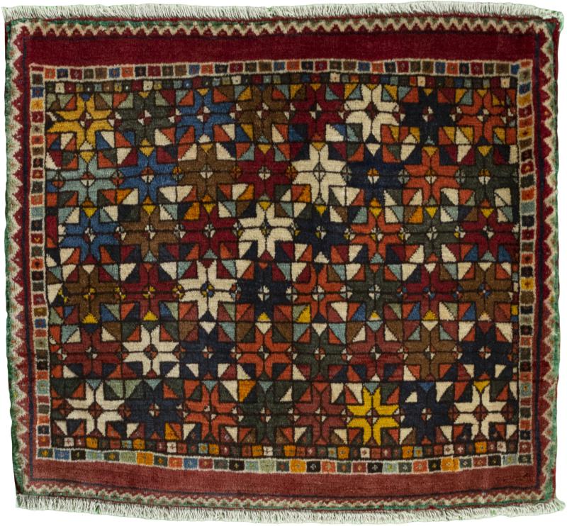 Tapis persan Shiraz 56x63 56x63, Tapis persan Noué à la main