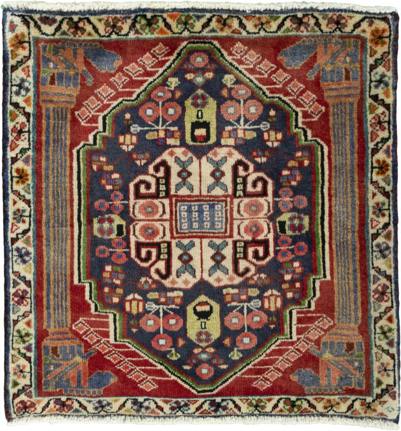 Perzisch tapijt Shiraz 65x60 65x60, Perzisch tapijt Handgeknoopte