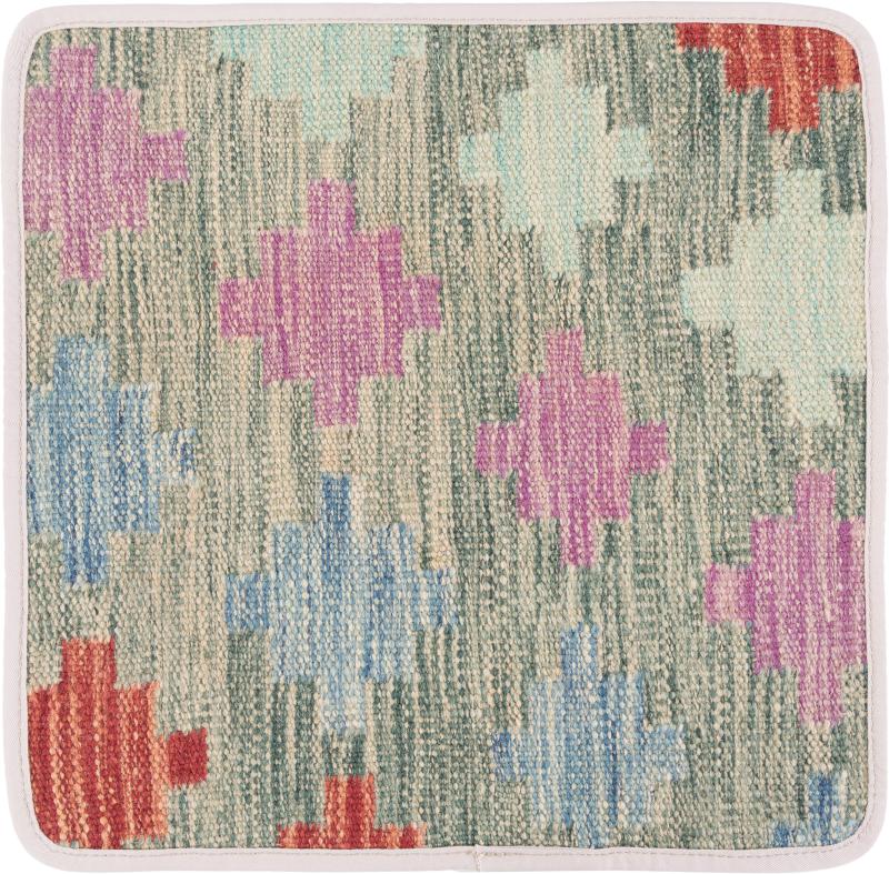 Afghanska mattan Kilim Afghan Kuddfodral 40x40 40x40, Persisk matta Knuten för hand