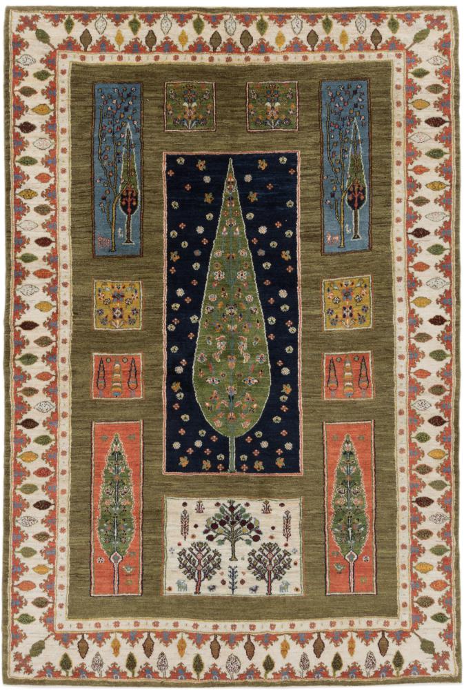 Persian Rug Persian Gabbeh Loribaft 266x178 266x178, Persian Rug Knotted by hand