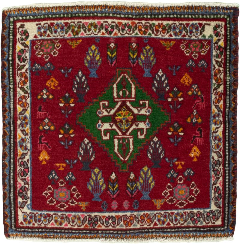Tappeto persiano Shiraz 57x58 57x58, Tappeto persiano Annodato a mano