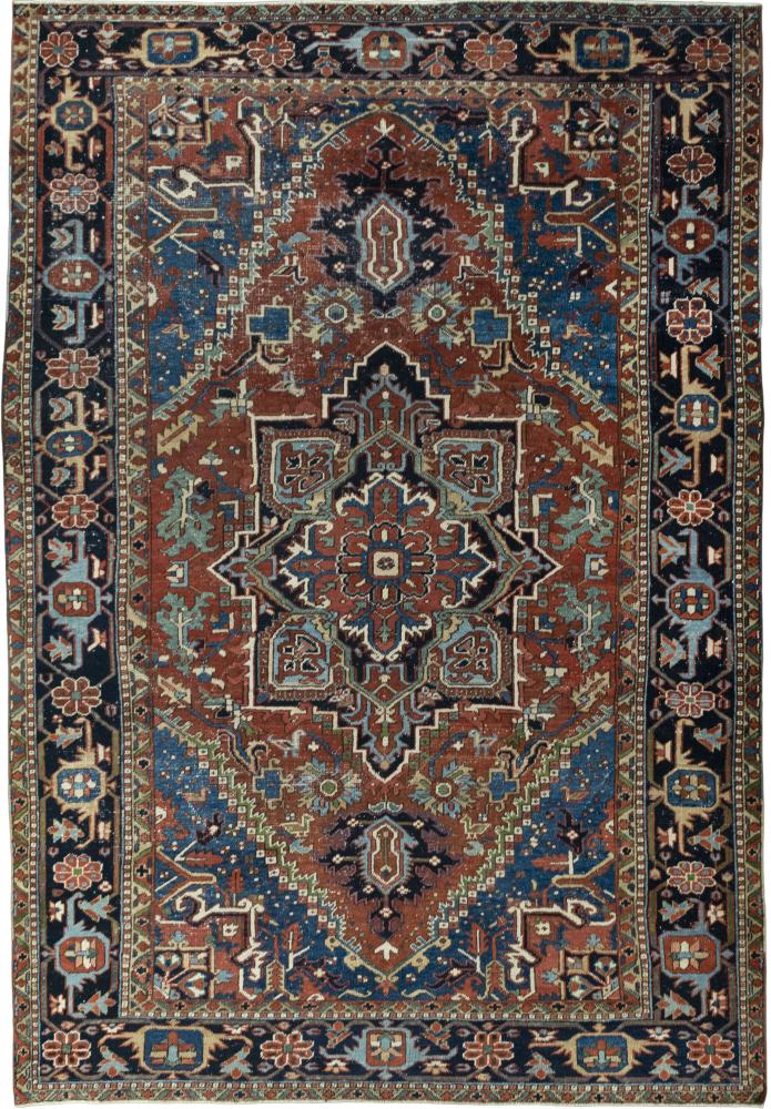 Perserteppich Heriz Antik 11'6"x8'0" 11'6"x8'0", Perserteppich Handgeknüpft