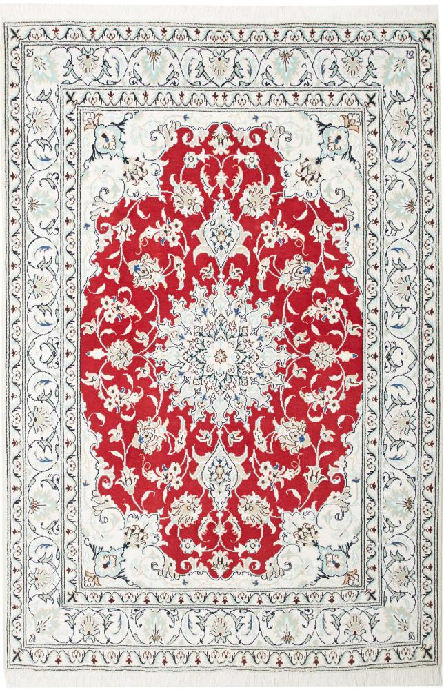 Persian Rug Nain 7'2"x4'9" 7'2"x4'9", Persian Rug Knotted by hand