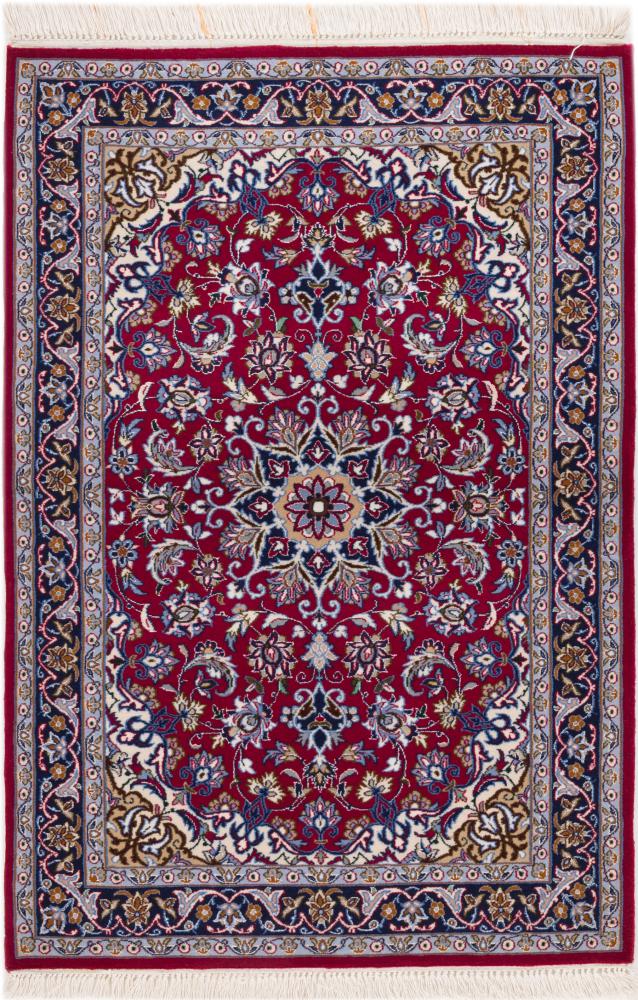 Persian Rug Isfahan Silk Warp 105x71 105x71, Persian Rug Knotted by hand