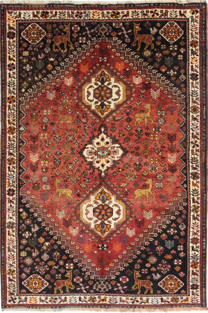 Persisk tæppe Ghashghai 262x174 262x174, Persisk tæppe Knyttet i hånden