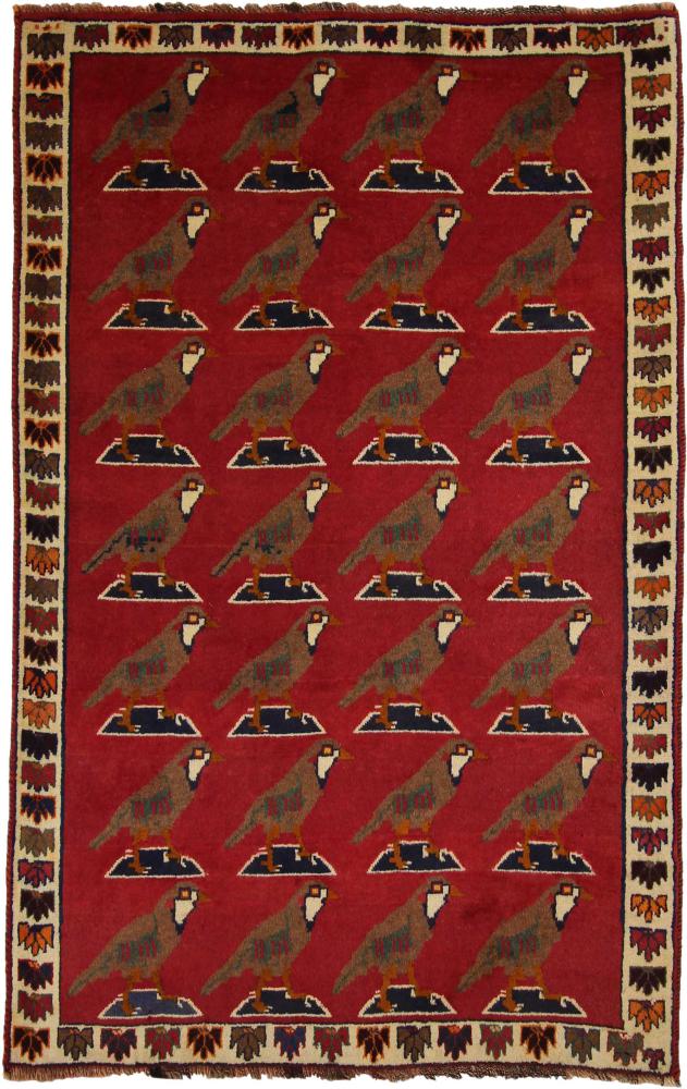 Persisk tæppe Shiraz 177x114 177x114, Persisk tæppe Knyttet i hånden