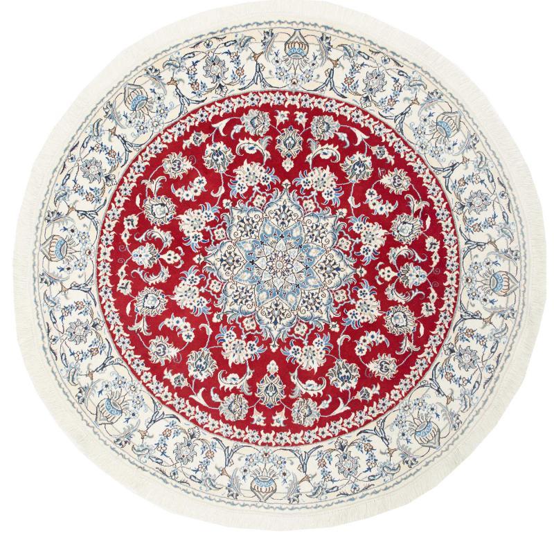 Perserteppich Nain 199x199 199x199, Perserteppich Handgeknüpft