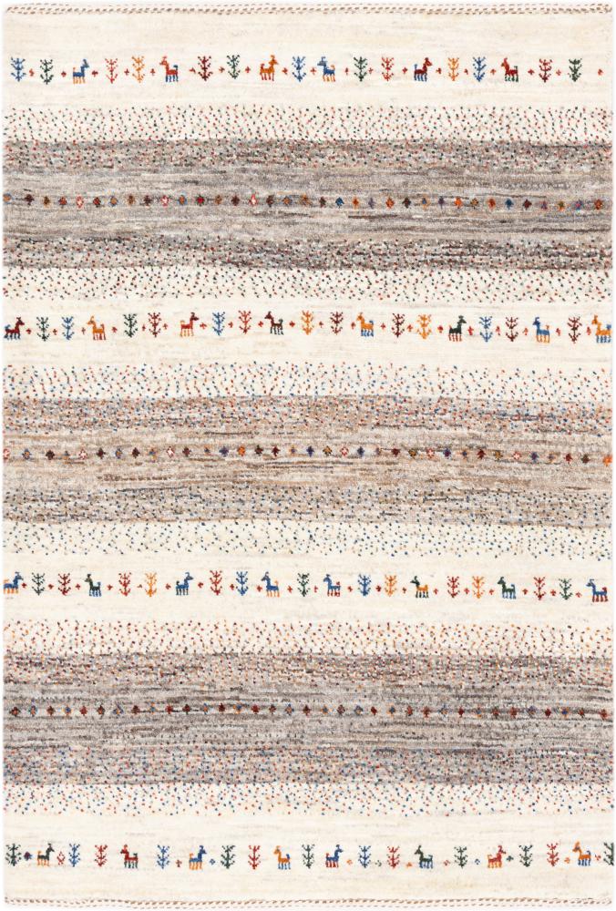 Tapis persan Persan Gabbeh Loribaft Atelier 119x83 119x83, Tapis persan Noué à la main