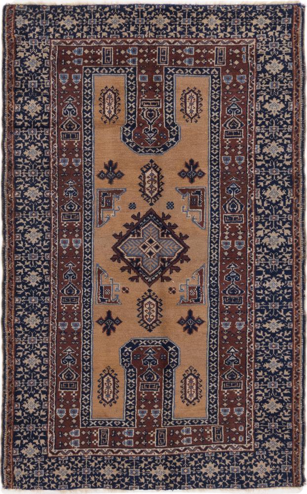 Persian Rug Turkei Old 6'7"x4'1" 6'7"x4'1", Persian Rug Knotted by hand